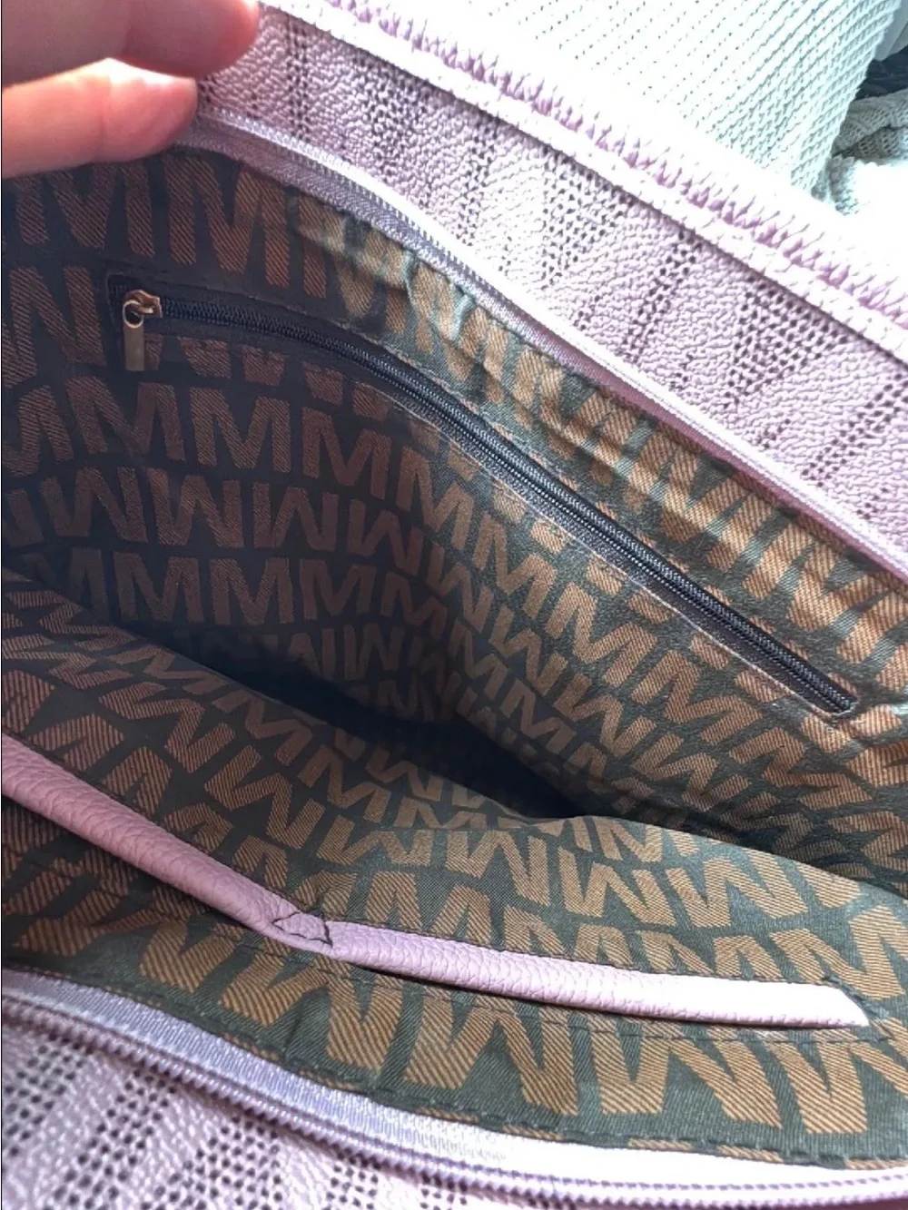 MK-Style Pink Logo Tote Set - 3-Piece Women’s Handbag Collection